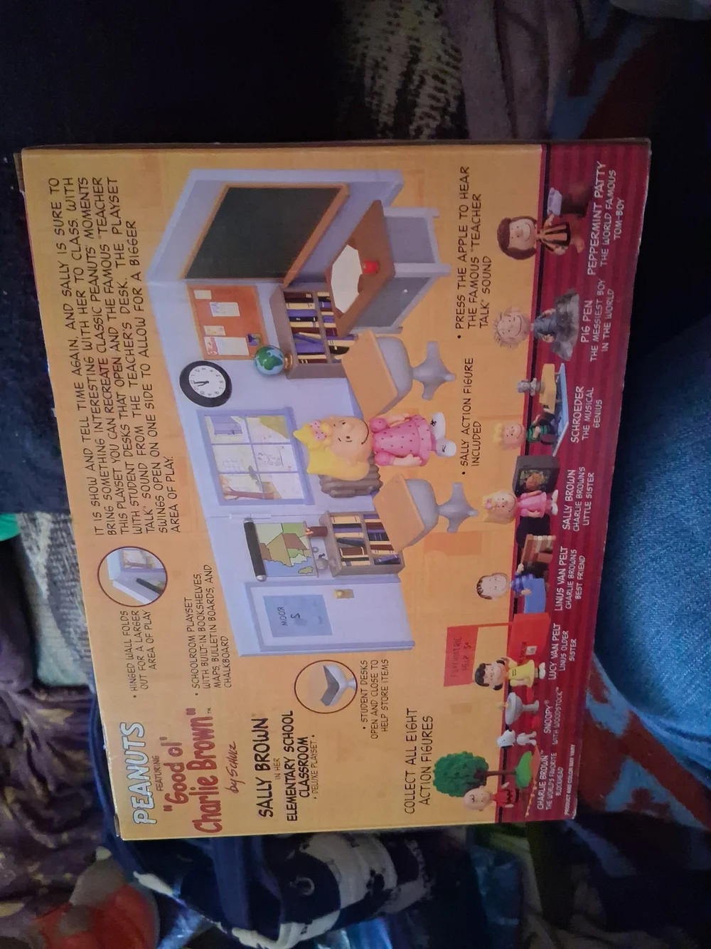 Peanuts Sally Brown Elementary School Classroom Playset - Yellow